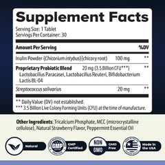 BrainSync bottle front displaying probiotic supplement for gut-brain balance