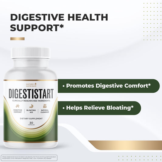 DigestiStart ingredients close-up with wild yam and bacopa for gentle digestion