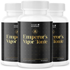 Nature’s NutriWave Emperor’s Vigor Tonic bottle promoting daily vitality