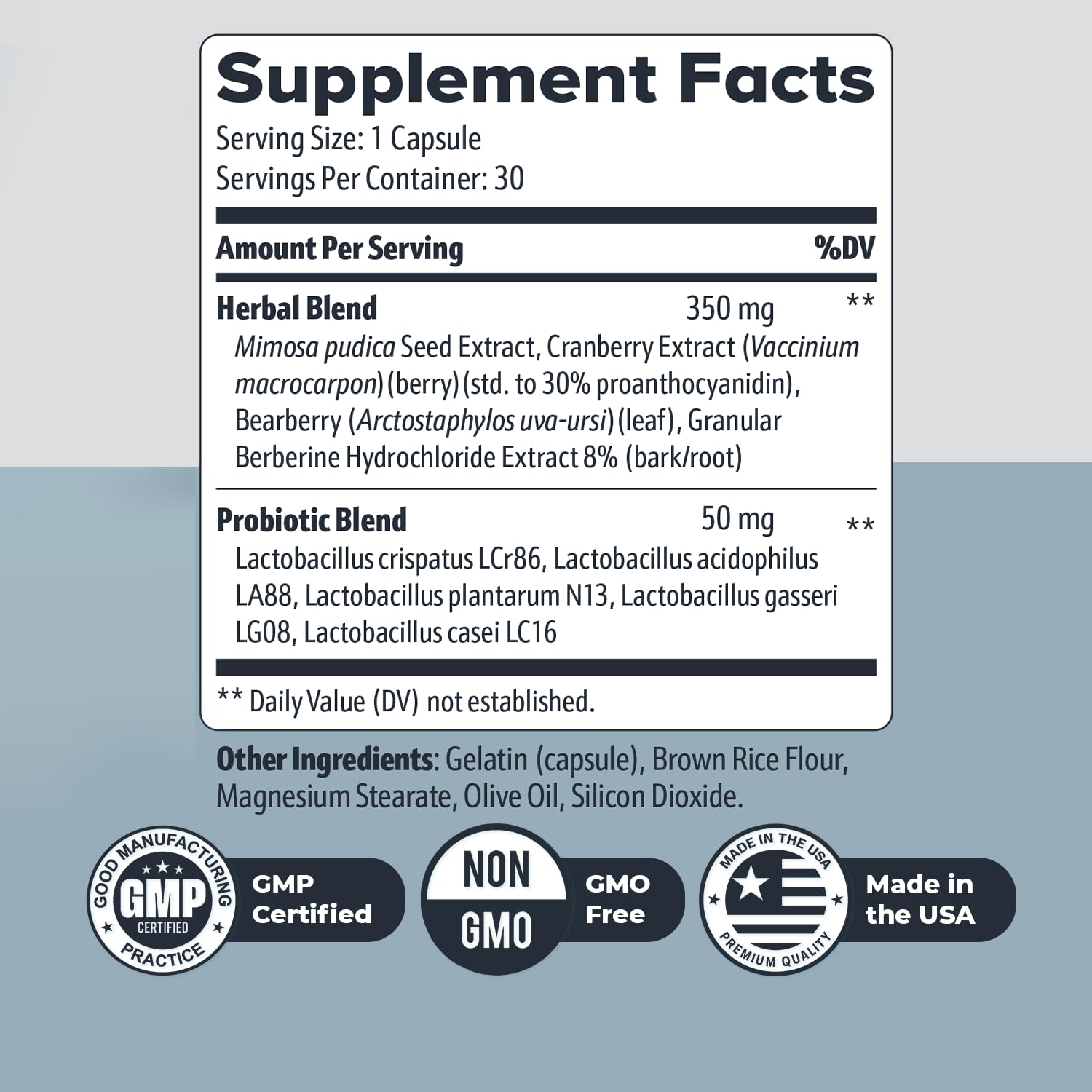 Nature’s NutriWave FemiCore packaging, GMP-certified USA-made label visible.