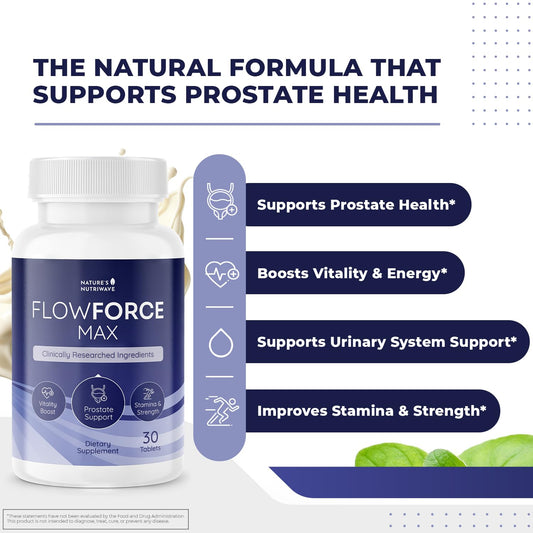 FlowForceMax vanilla chewable tablet close-up highlighting easy daily use.