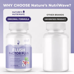 Lifestyle scene showing daily use of Flush Factor Plus for an active routine