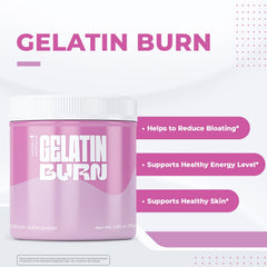 Nature’s NutriWave Gelatin Burn powder mixes easily in water for quick everyday use