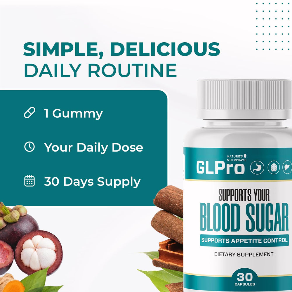 Nature’s NutriWave GLPro capsule on white background signals plant-based ingredients.