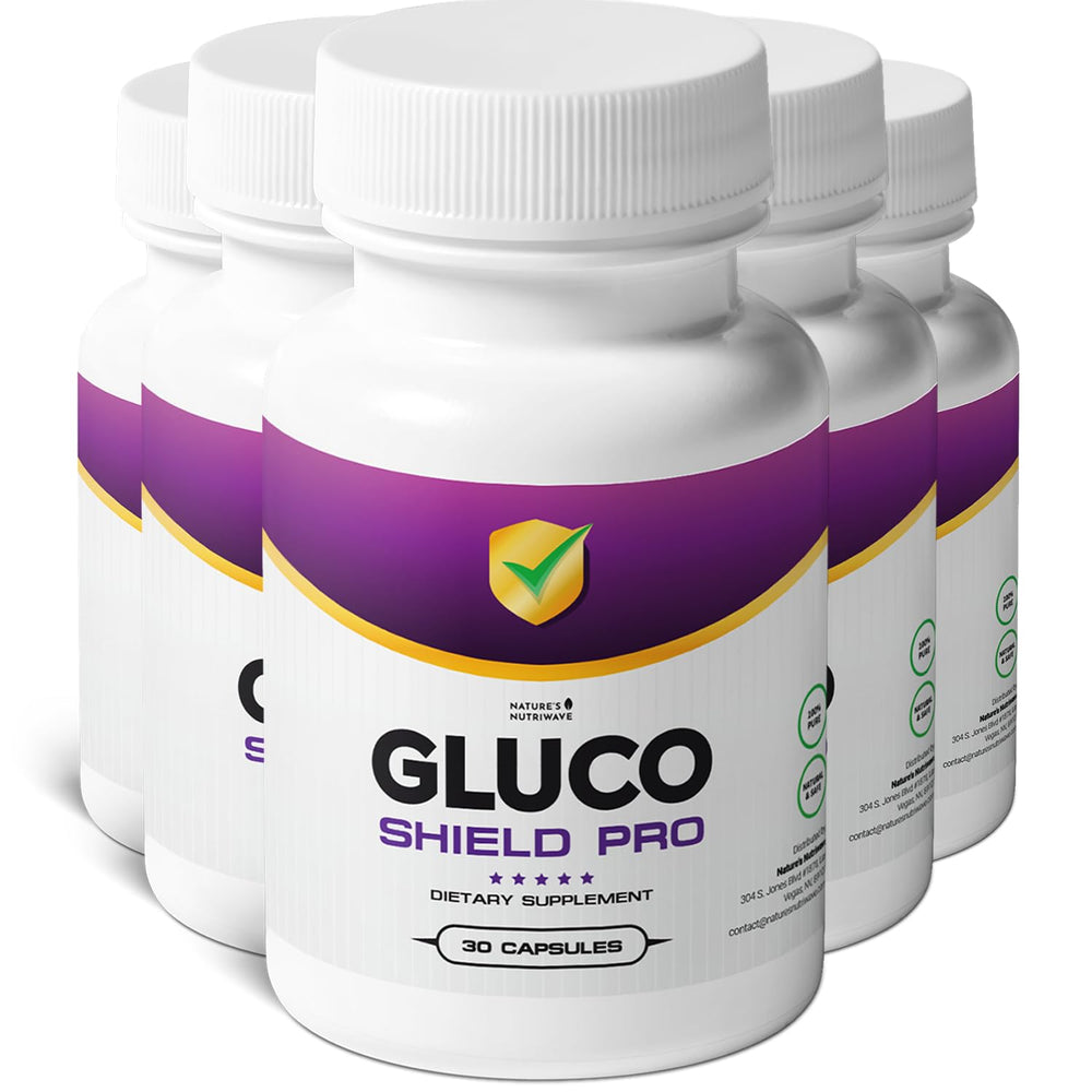 Nature's NutriWave GlucoShield Pro bottle for easy daily wellness routine.