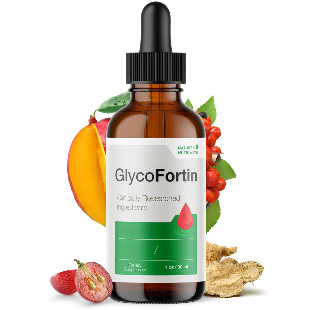 Nature’s NutriWave GlycoFortin bottle shown for daily balance