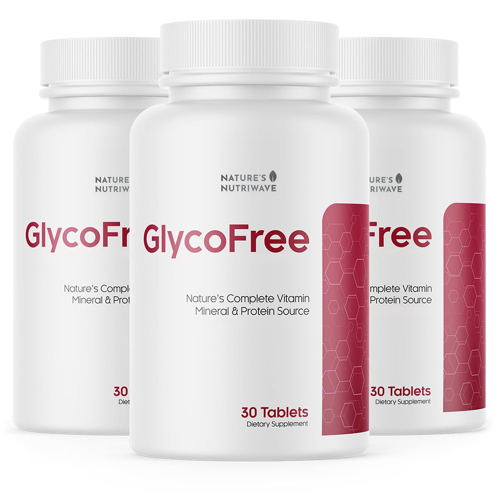 Nature’s NutriWave GlycoFree bottle for daily wellness support.
