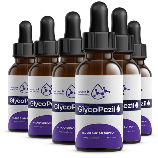 Nature’s NutriWave GlycoPezil bottle with dropper for easy daily dosing