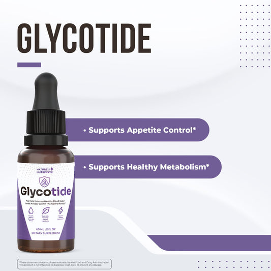 Glycotide dropper dispensing a precise daily serving.