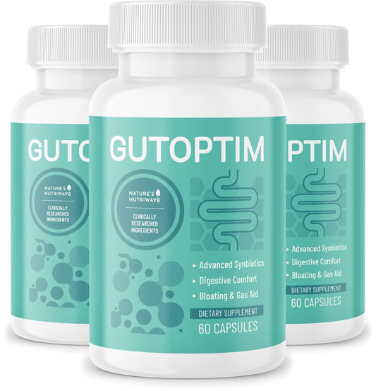 Nature’s NutriWave GutOptim bottle front for daily gut support