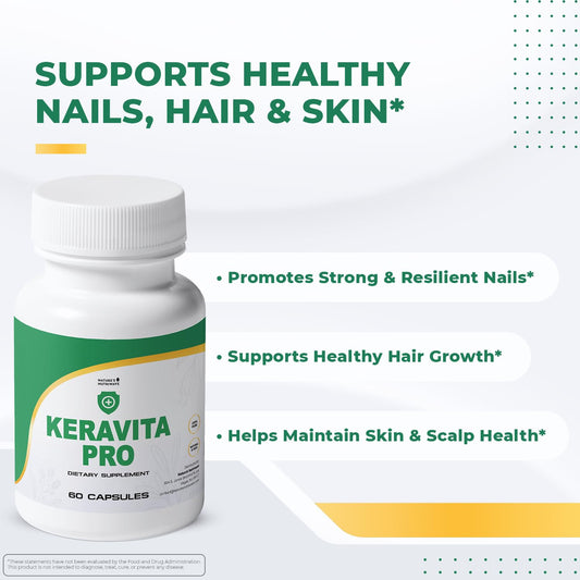 Keravita Pro capsules close-up for daily beauty routine and nail health