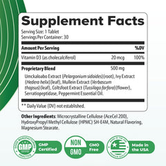 Nature’s NutriWave LungExpand Pro packaging highlighting USA GMP-certified manufacturing quality.