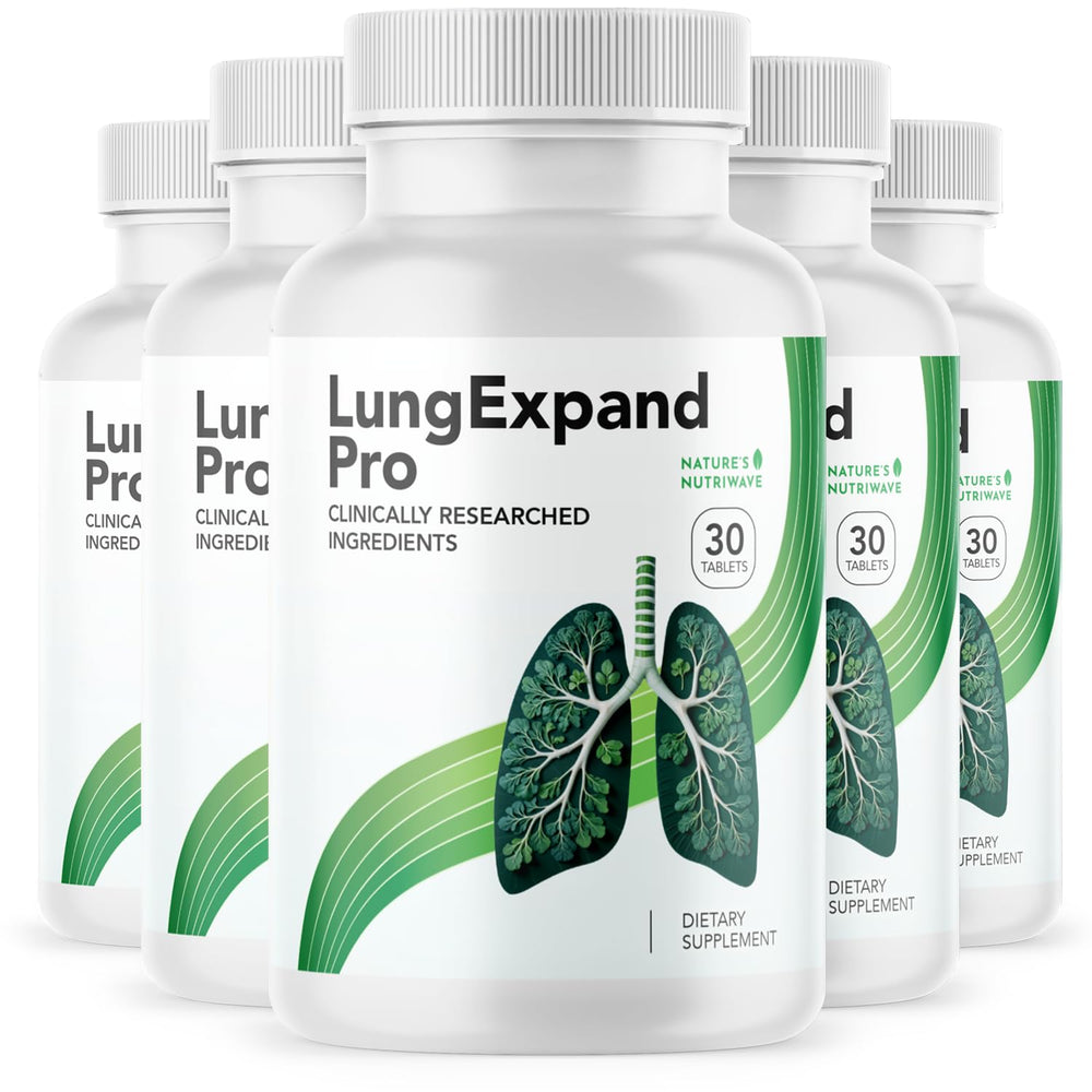 Nature’s NutriWave LungExpand Pro tablet front view for daily wellness support.