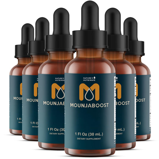 Nature’s NutriWave Mounjaboost bottle front view for daily herbal support