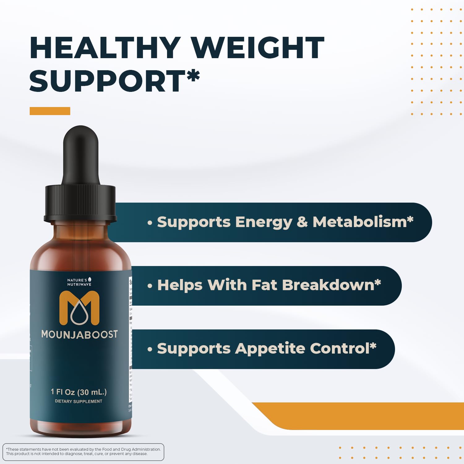 Mounjaboost dropper dispensing 1 mL for convenient daily use.
