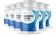 Nature’s NutriWave Nervovive bottle front showing daily nerve support dosage.