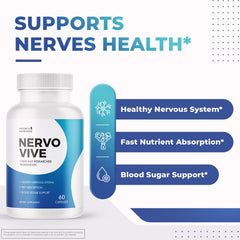 Nervovive capsules close-up showing easy daily supplementation.