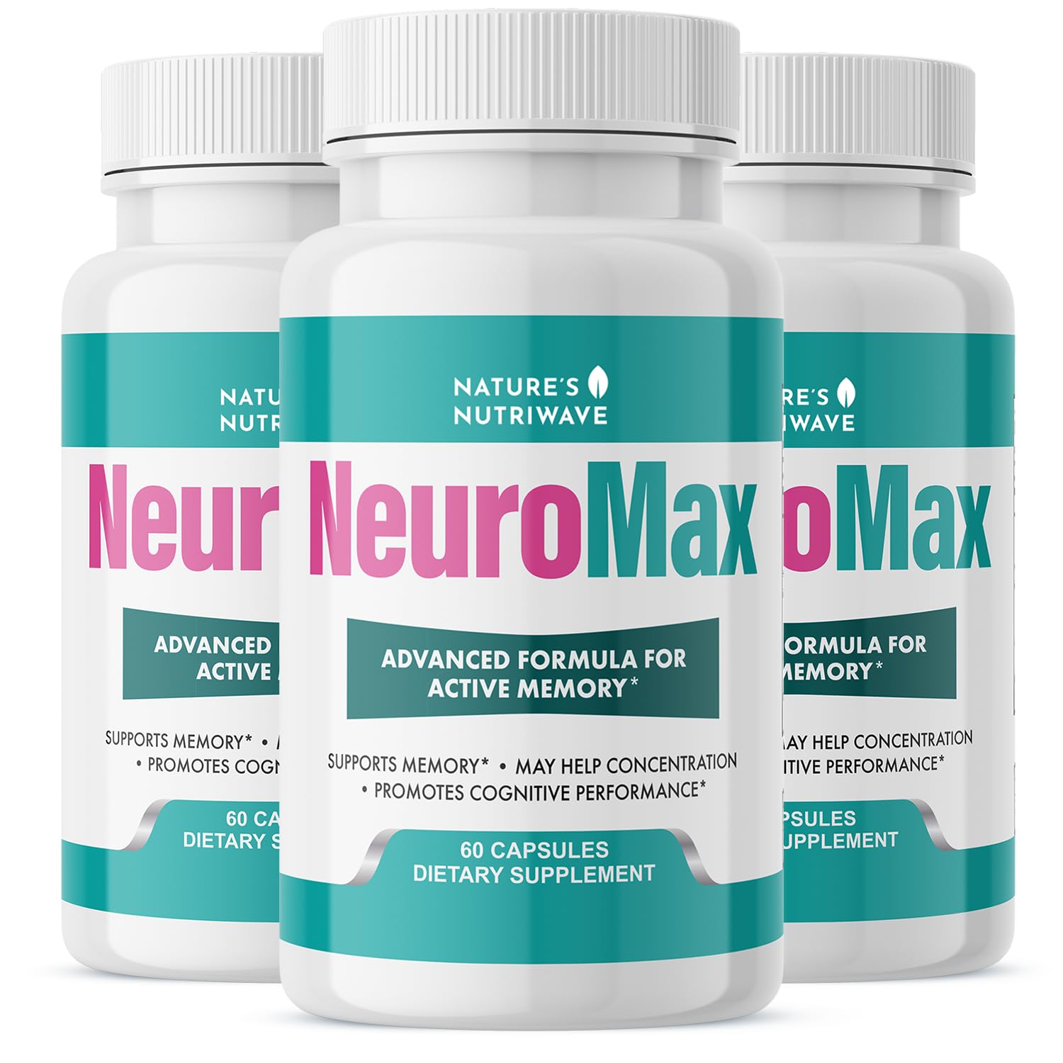 Nature’s NutriWave NeuroMax bottle for a daily calm routine.