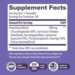 Nature’s NutriWave NiteHush Pro chewables close-up showcasing citrus-flavored nighttime support.
