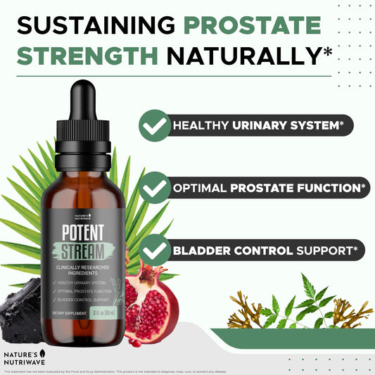 PotentStream Drops dropper focused on easy daily use in beverages.