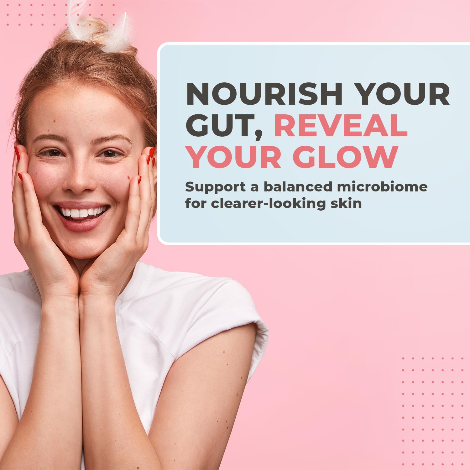 Nature's NutriWave PrimeBiome daily-use gummies in a serving setup.