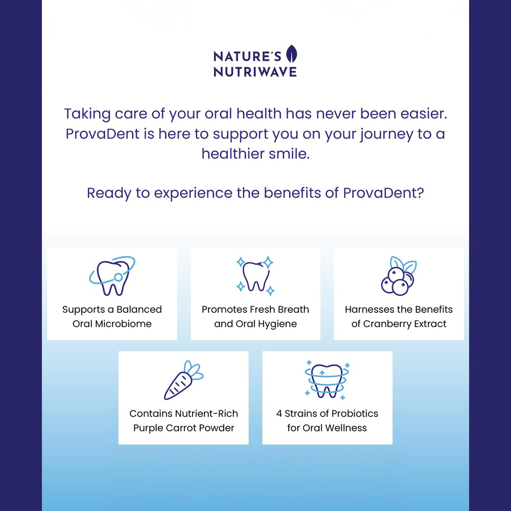Provadent label highlights USA-made probiotic formula for teeth and gums