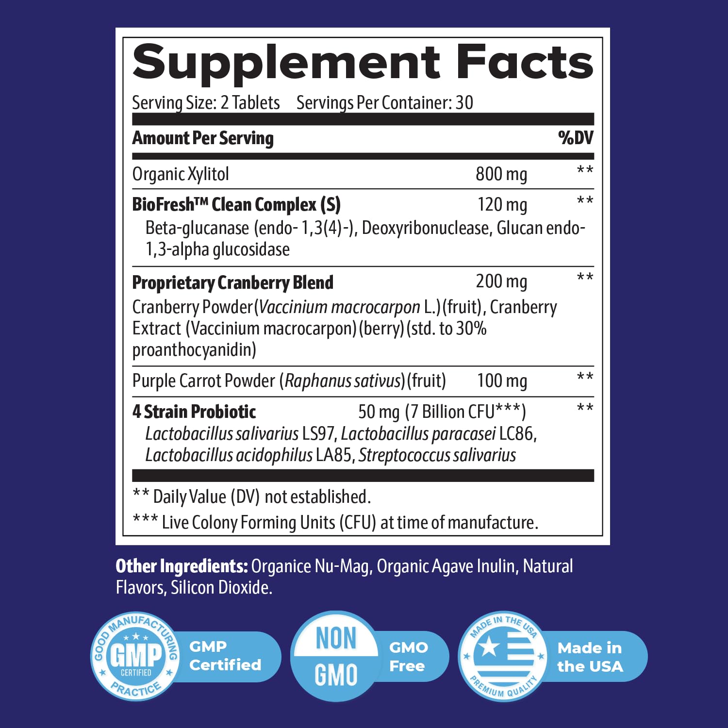 Provadent tablets shown for convenient daily breath and dental care support