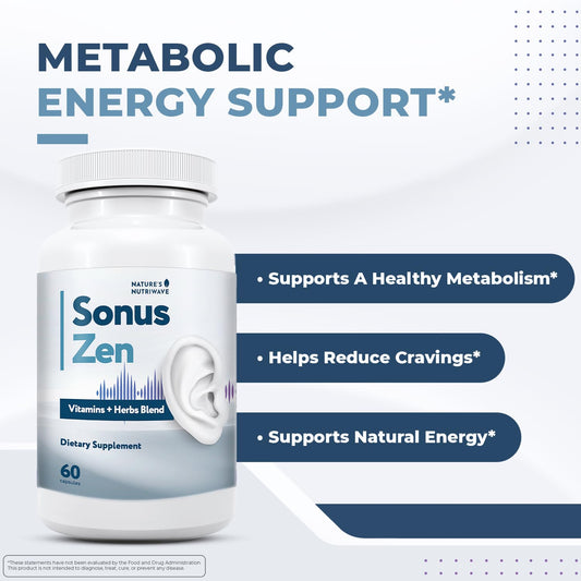Nature’s NutriWave SonusZen bottle for a simple daily capsule routine.