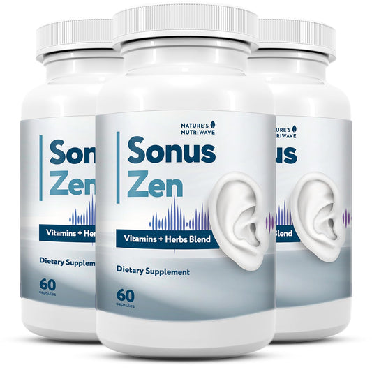 Nature’s NutriWave SonusZen capsule supporting daily wellness with plant-based ingredients.