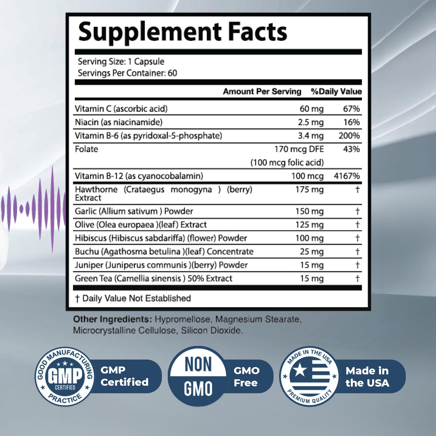 Nature’s NutriWave SonusZen packaging shows USA-made quality and clean ingredients.