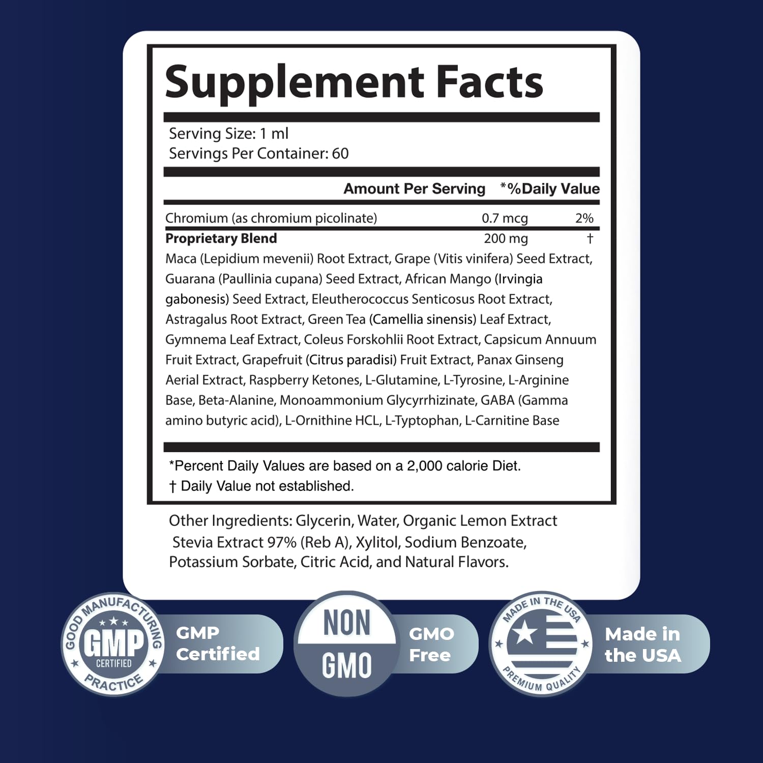 Nature’s NutriWave TrimX label closeup highlights the clean, stimulant-free formula