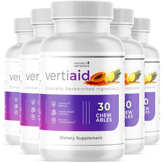 Nature’s NutriWave VertiAid chewable tablet with papaya flavor for easy daily balance.