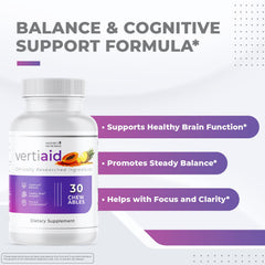 Nature's NutriWave VertiAid bottle highlighting natural ingredients for daily balance