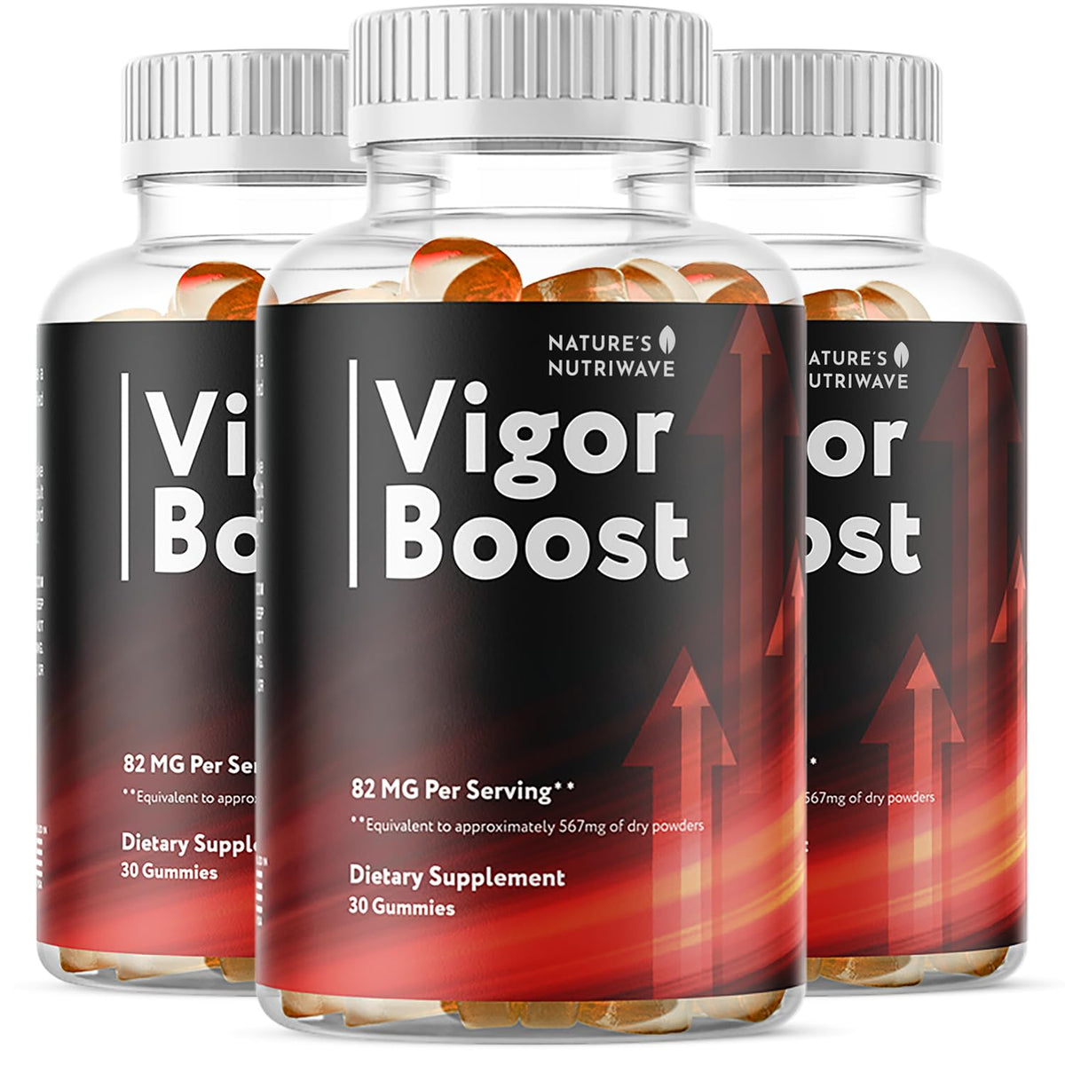 Nature's NutriWave VigorBoost bottle for daily wellness on the go.