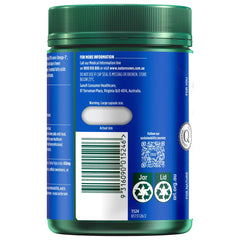 Bottle opened pouring capsules, Nature's Own Omega3 supports general wellbeing during busy mornings.