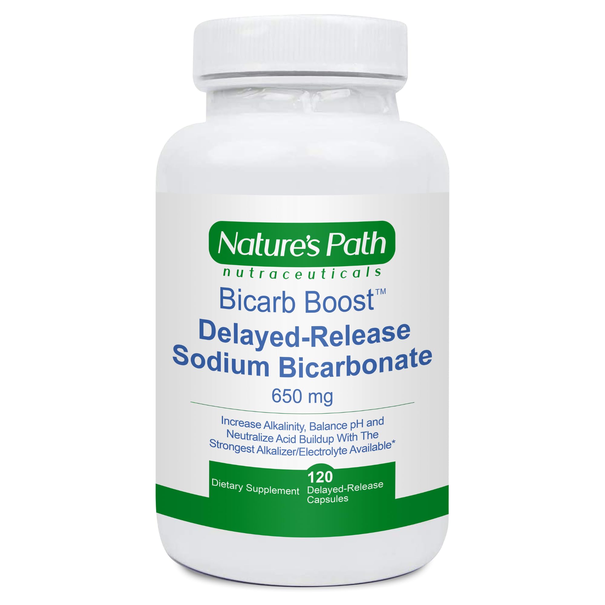 Nature's Path Sodium Bicarbonate 650 mg tablets bottle supporting daily electrolyte balance