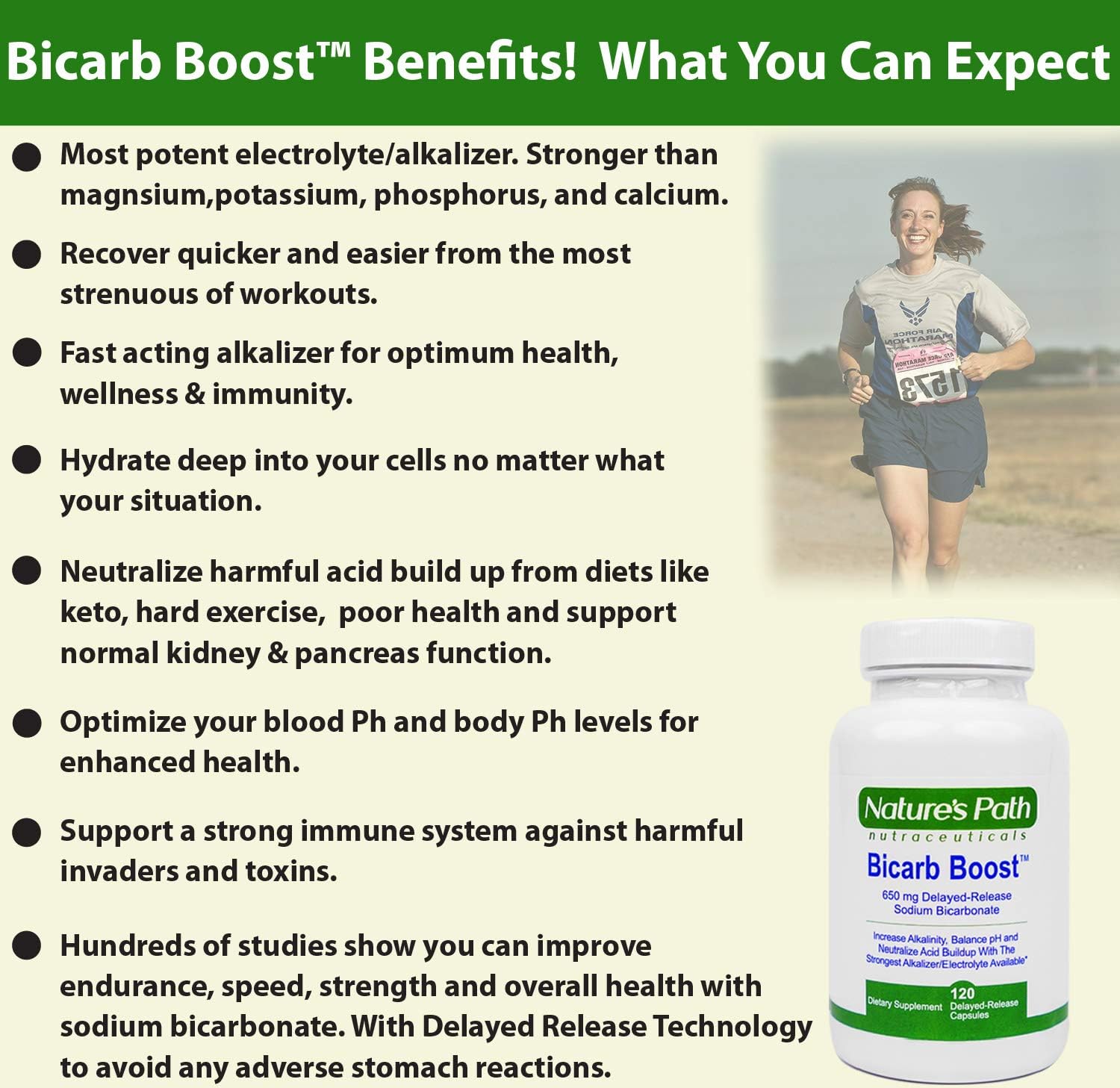 Nature's Path sodium bicarbonate packaging signals quality and safety standards