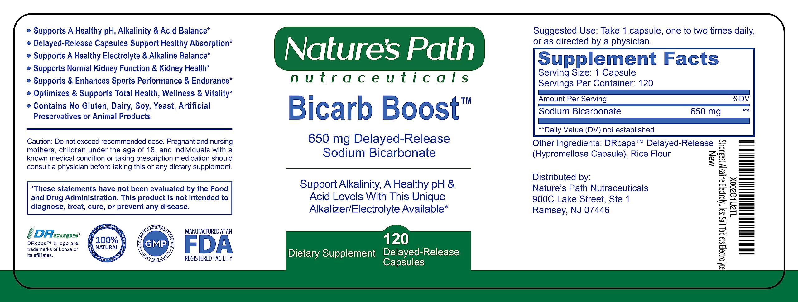 Nature's Path USA-made facility label denotes cGMP-compliant production