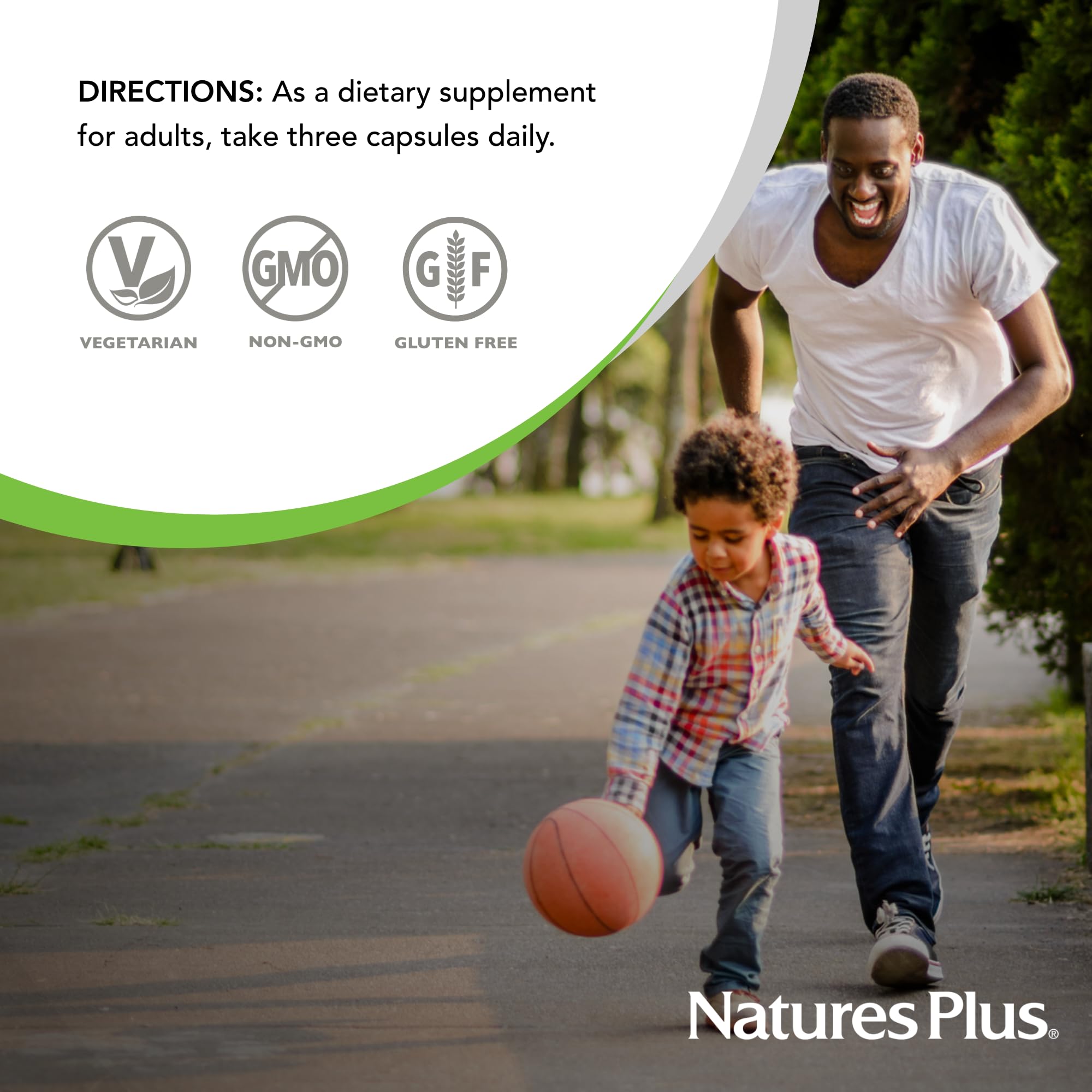 Nature's Plus BrainCeutix serving suggestion shows simple daily intake.