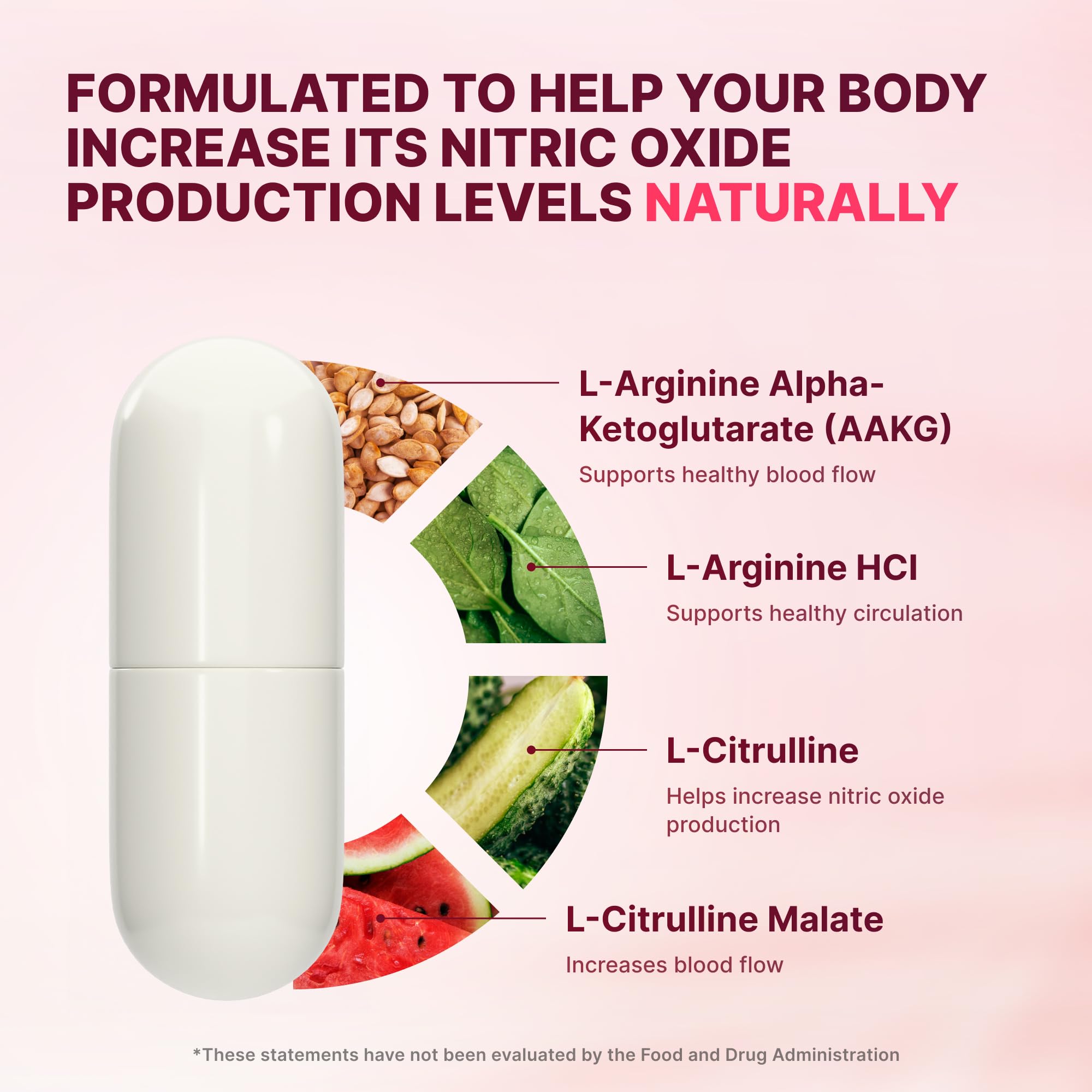No artificial ingredients on Nature's Pure Blend bottle.