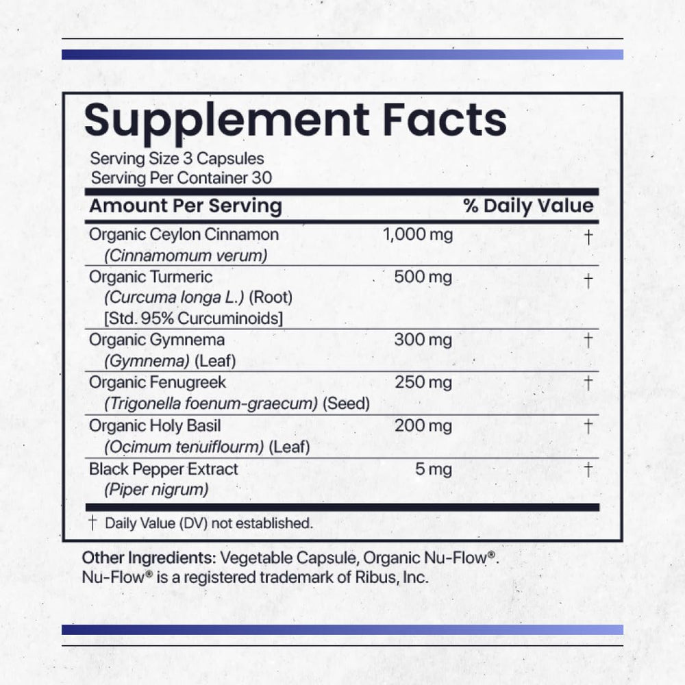 Nature's Pure Blend cinnamon-turmeric capsules 90-count on a clean surface.