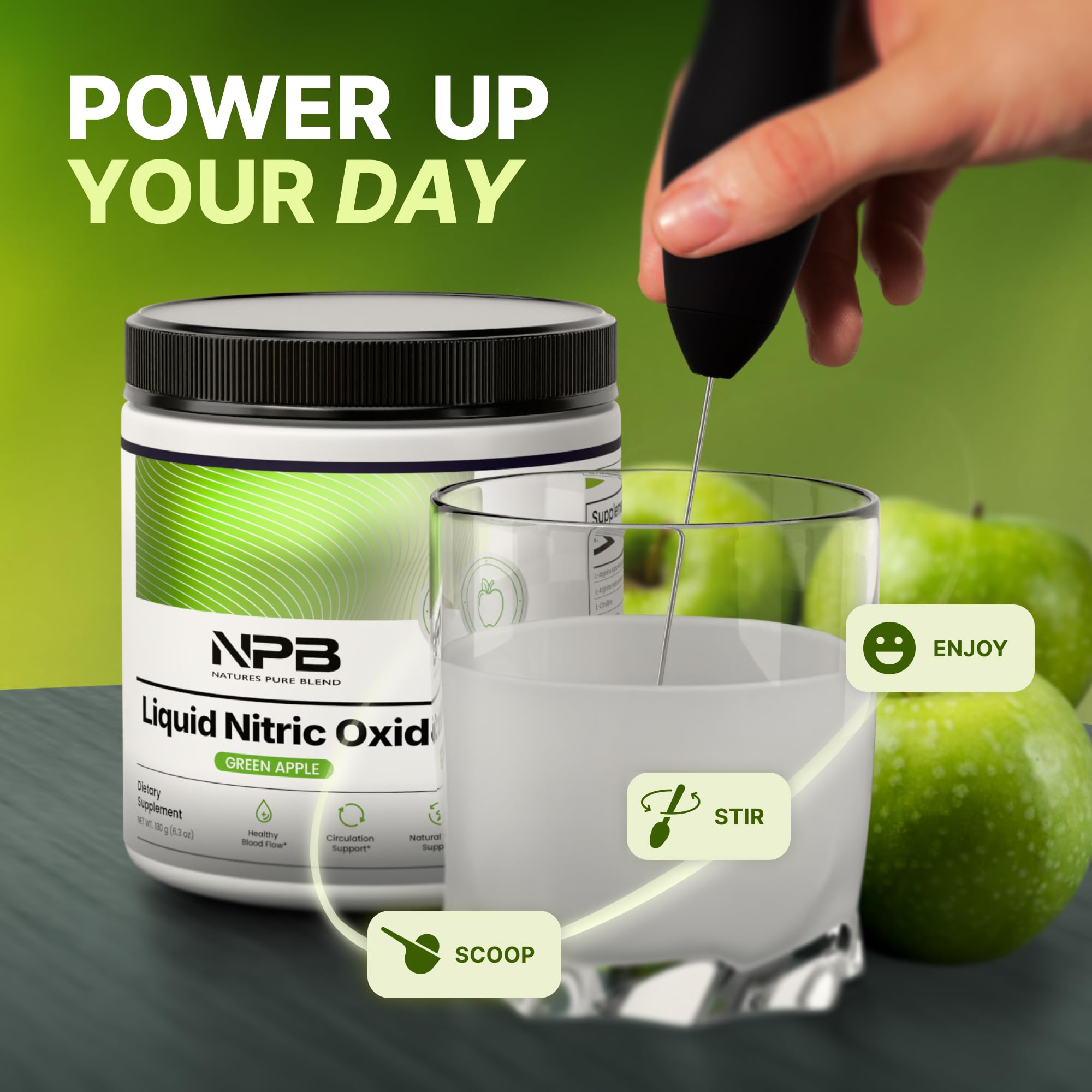 Athlete preparing Nature's Pure Blend Nitric Oxide before training