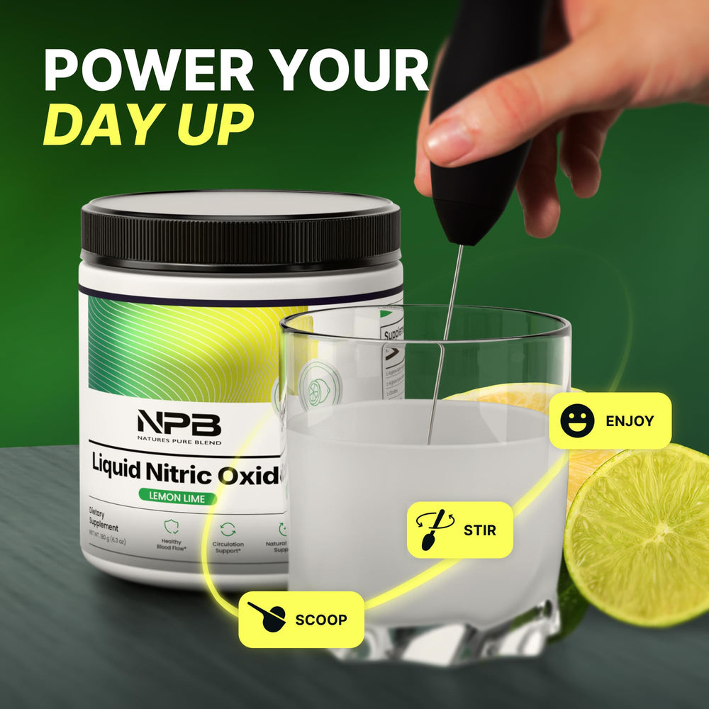 Athlete during workout using Nature's Pure Blend for endurance.