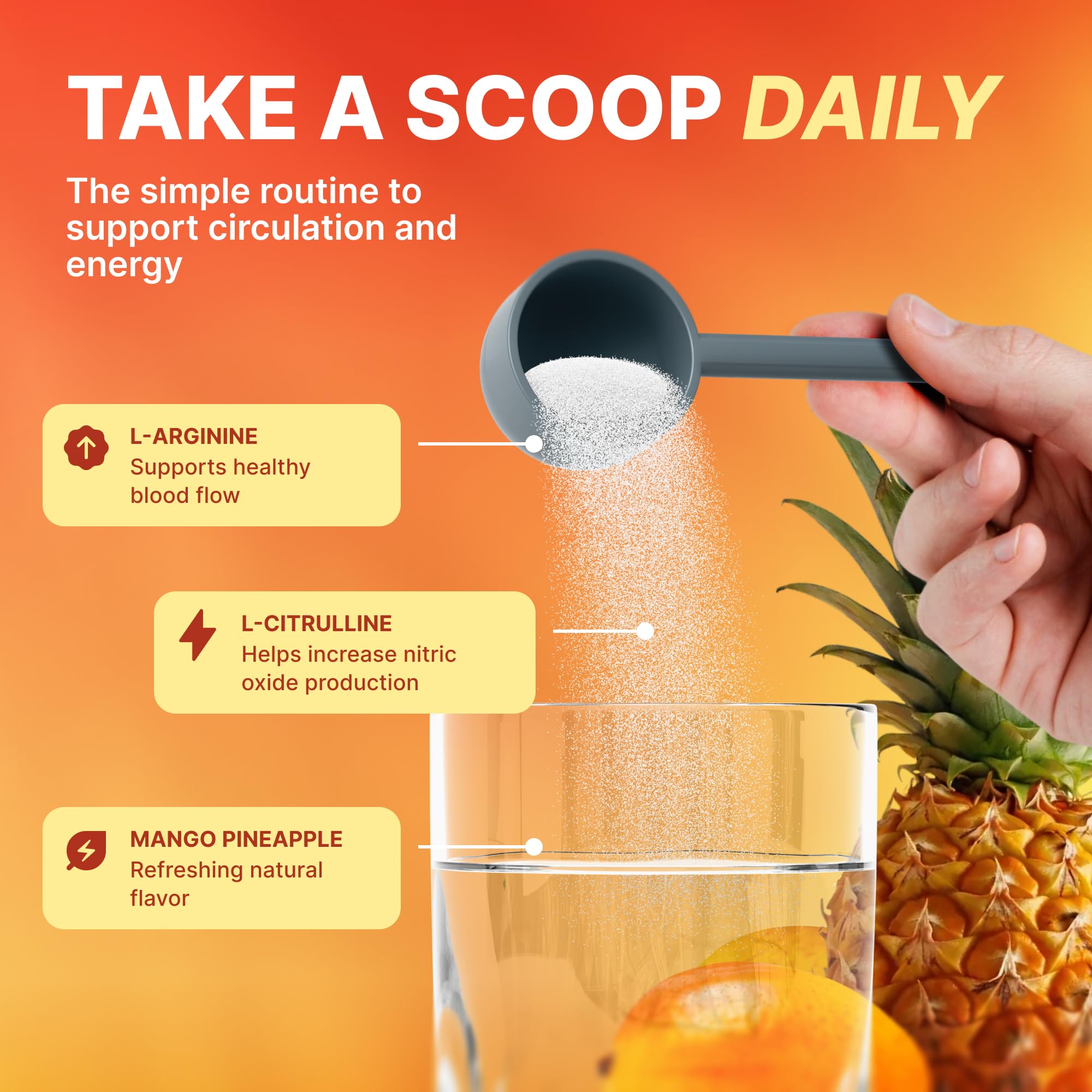 Liquid Nitric Oxide mango pineapple flavor enhances daily hydration with a tropical, refreshing taste
