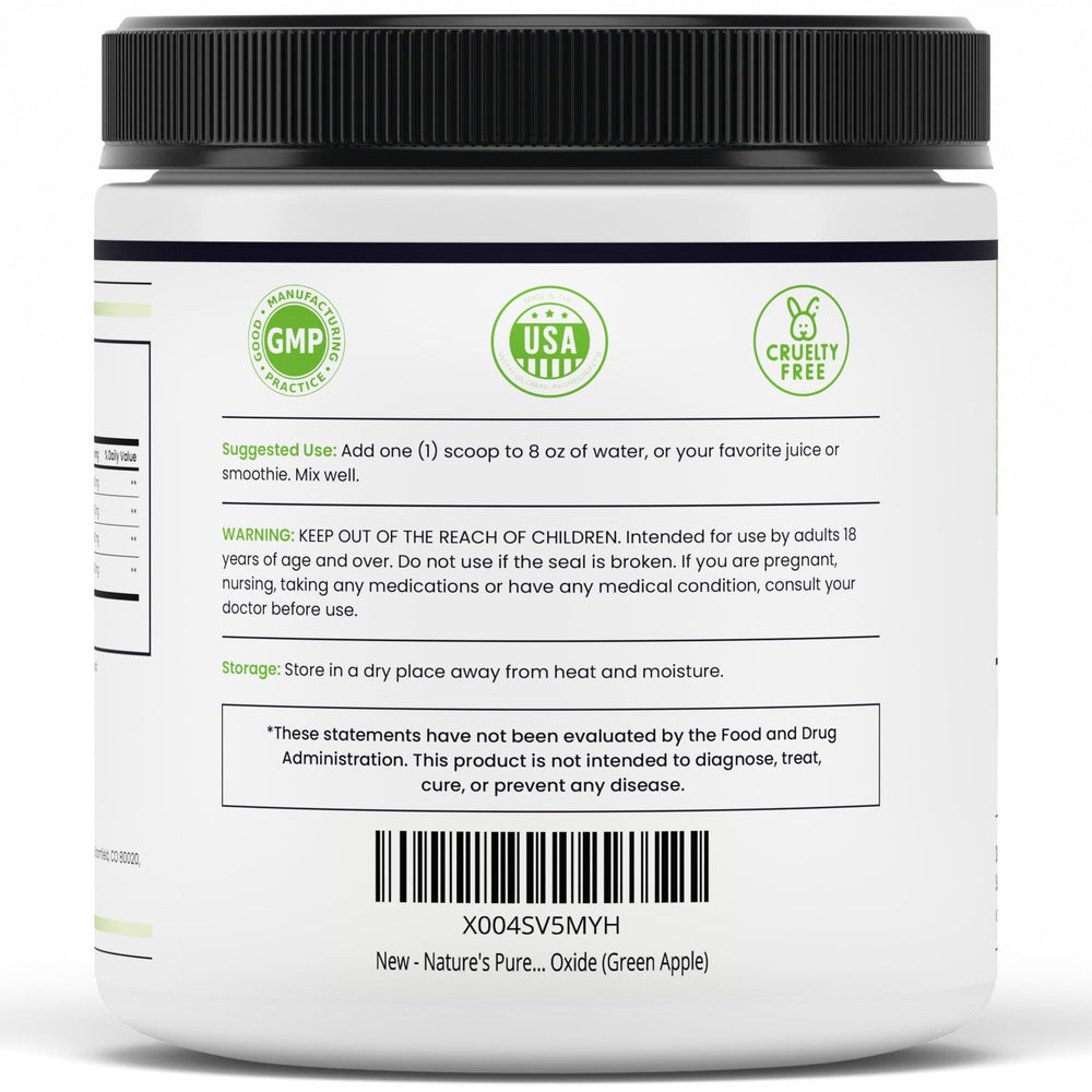Nature's Pure Blend packaging highlighting 5000mg L-Arginine and L-Citrulline