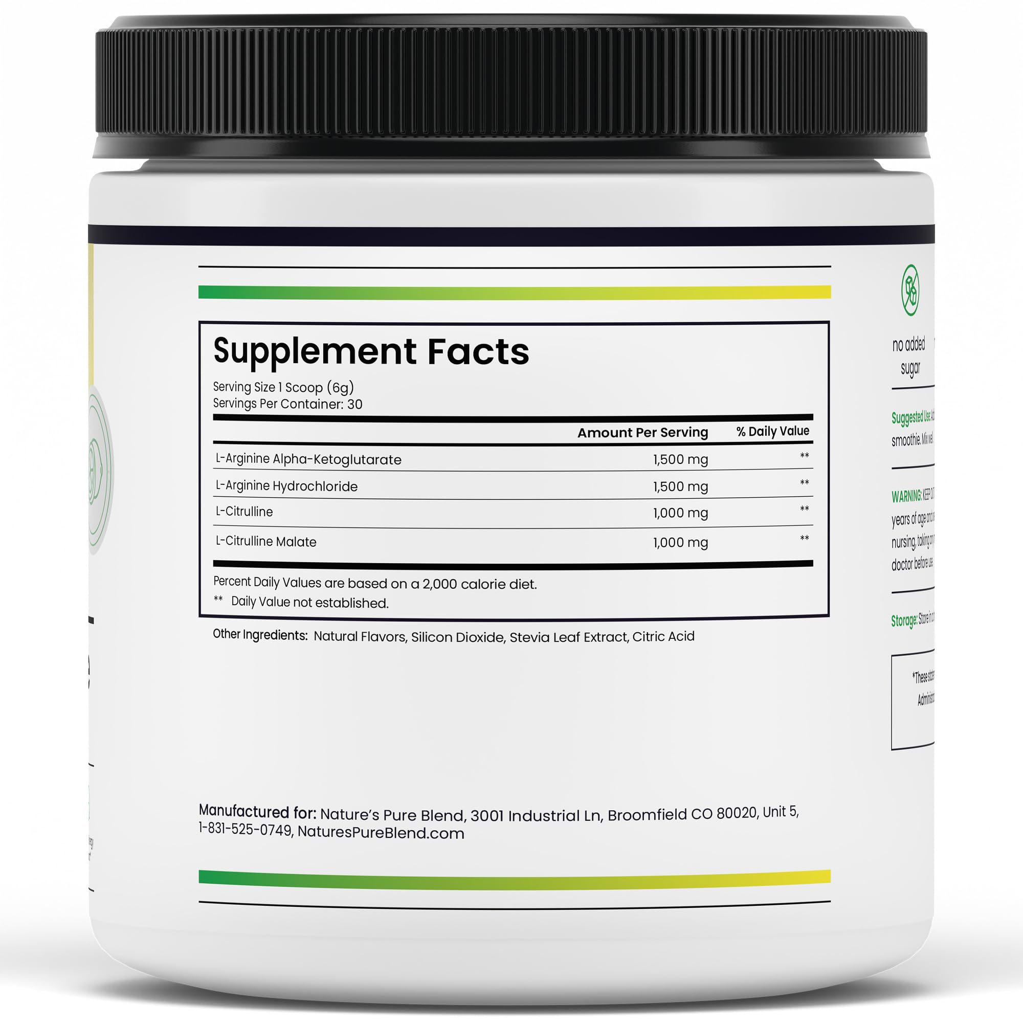 Packaging shows serving size and 5000 mg dosage.
