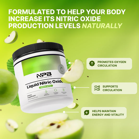 Powder scoop with Nature's Pure Blend Nitric Oxide for quick preworkout mix