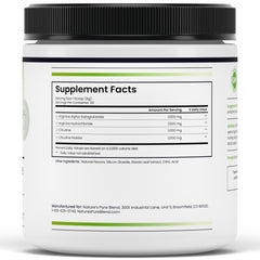 User mixing Nature's Pure Blend Nitric Oxide for a morning routine