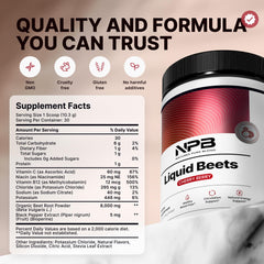 Nature's Pure Blend Nitrates Natural Nitric Oxide Support—beet powder.