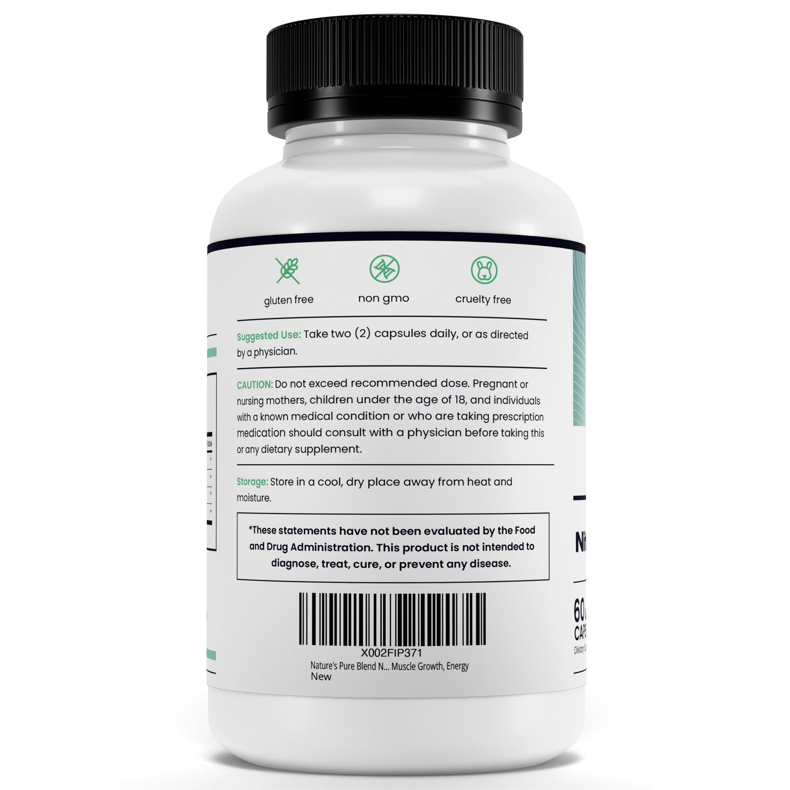 Endurance-focused shot with Nature's Pure Blend Nitric Oxide for Men in action